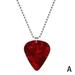 Eddie Munson Red Guitar Pick Plectrum Ball Necklace W4W8