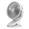 5.6 Rechargeable Battery Operated Fan Upgraded Quieter & Stronger Wind Ideal for Office Bed Home White