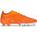 PUMA Herren Fussball-Rasenschuhe ULTRA MATCH FG/AG, Größe 40 in ULTRA ORANGE-PUMA WHITE-BLUE G