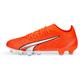 PUMA Herren Fussball-Rasenschuhe ULTRA MATCH FG/AG, Größe 42 in ULTRA ORANGE-PUMA WHITE-BLUE G