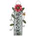 Dtydtpe Christmas Decorations Wrought Iron Painted Sunflower Glass Door Wall Fence Decoration Pendant Christmas Ornaments