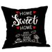 iOPQO pillow covers Sweet Home Cotton Linen Square Throw Pillow Cases Home Decor Sofa Cushion Cover throw pillow covers