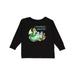Inktastic Reading is Magical Dragon Green Dragon with Book Boys or Girls Long Sleeve Toddler T-Shirt