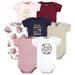 Hudson Baby Infant Girl Cotton Bodysuits Girls World 3-6 Months