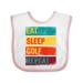 Inktastic Golfing Gift Eat Sleep Golf Repeat Boys or Girls Baby Bib