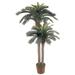 Nearly Natural 6 & 4 Sago Palm Double Potted Silk Tree