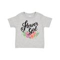 Inktastic Flower Girl Hand Lettering with Flowers Illustration Girls Toddler T-Shirt