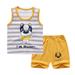 Girls Sleeveless Cartoon Tops Baby Kids Vest+Shorts Toddler Boys Set Outfits Boys Outfits&Set For 2-3 Years