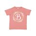 Inktastic B Monogram Alphabet Letter Rose Floral Wreath Girls Toddler T-Shirt