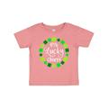 Inktastic Little Lucky Charm with Four-Leaf Clovers Boys or Girls Baby T-Shirt