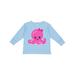 Inktastic Cute Octopus Little Octopus Baby Octopus Hearts Girls Long Sleeve Toddler T-Shirt