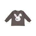 Inktastic Cute Bunny Bunny Head White Bunny Winking Bunny Boys or Girls Long Sleeve Toddler T-Shirt