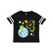 Inktastic Cute Fourth Birthday Alien in Outer Space Boys or Girls Toddler T-Shirt