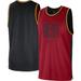 Men's Nike Red/Black Miami Heat Courtside Versus Force Split DNA Performance Mesh Tank Top