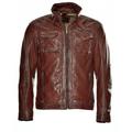 Bikerjacke JCC "31020345" Gr. 52, rot (red) Herren Jacken Übergangsjacken