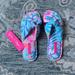 Lilly Pulitzer Shoes | Lilly Pulitzer Pool Sandal | Color: Blue/Pink | Size: S/M
