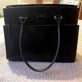 Kate Spade Bags | Kate Spade Tote Bag - Fits 13’ Laptop With Structured Bottom And Clasp Closure | Color: Black | Size: 11.75”H X 14.5”W X 7”D