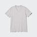 Men's Supima® Cotton V-Neck Short-Sleeve T-Shirt | Gray | 3XL | UNIQLO US