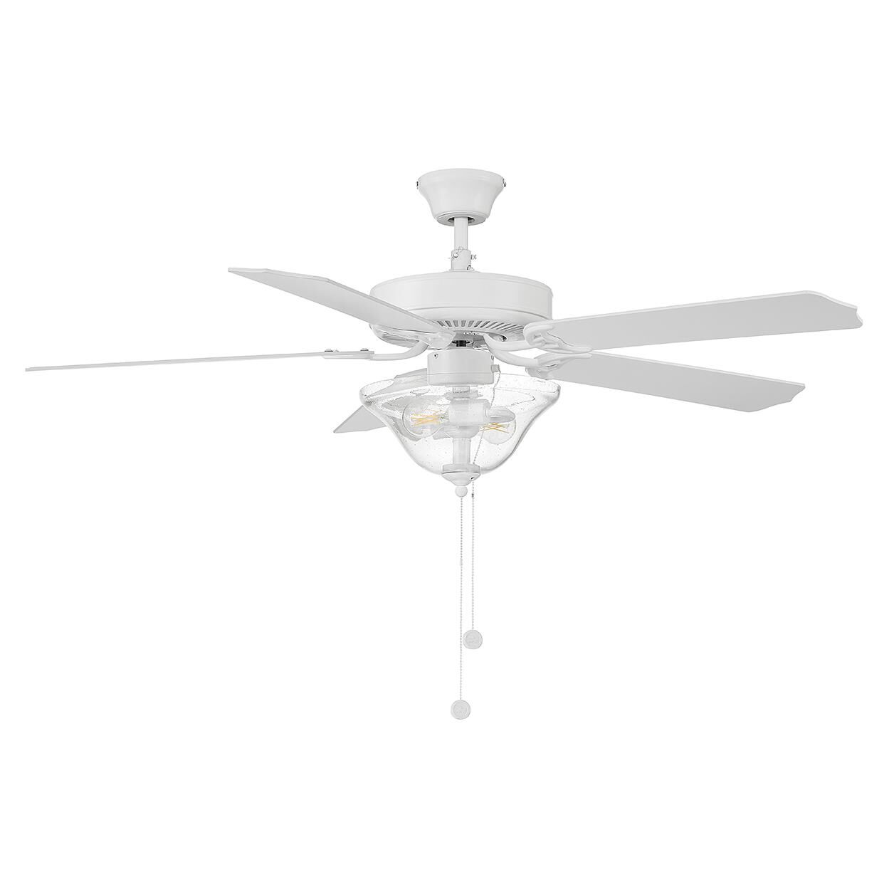 Meridian Lighting 52 Inch Ceiling Fan with Light Kit - M2019WHRV