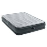 Intex Comfort Deluxe Dura-Beam Plush Air Mattress Bed with Built-In Pump, Queen