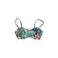 Sunsets Swimsuit Top Green Floral Swimwear - Women's Size 32