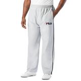 Men's Big & Tall FILA® Side Stripe Nylon Track Pants by FILA in Black White Grey (Size 6XL)