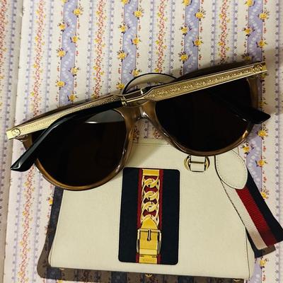 Gucci Accessories | Gucci Sunglasses Brown Gold Men Women Cat Eye Real Authentic | Color: Brown/Gold | Size: Os