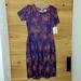 Lularoe Dresses | Lularoe Amelia Dress Nwt Size L | Color: Purple | Size: L