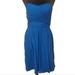 J. Crew Dresses | J Crew Arabelle 100% Silk Chiffon Blue Strapless Dress Size 6 | Color: Blue | Size: 6