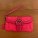 Coach Bags | Coach Hot Pink Quilted Nylon Soho Signature Wristlet Clutch | Color: Gray/Pink | Size: Os