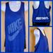 Nike Tops | Nike Swoosh Mesh Overlay Tank Top Jersey Size Medium | Color: Blue | Size: M