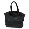 Coach Bags | Coach Solid Black Leather Shoulder/Handbag Bag Snake | Color: Black | Size: Os