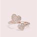 Kate Spade Jewelry | Kate Spade Yours Truly Pave Heart Ring, Rose Gold Nwt | Color: Gold/Pink | Size: Various