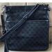Gucci Bags | Authentic Gucci Black Monogram Canvas Leather Pocket Braided Strap Crossbody Bag | Color: Black | Size: 12.5" X 3"W X 12"H