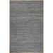 nuLOOM Koda Solid Leather Flatweave Area Rug 8 x 10 Gray