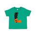 Inktastic Halloween L Intial with Jack O Latern Face and Polka Dots Boys or Girls Baby T-Shirt