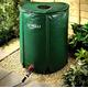 Collapsible Rain Barrel – 50 Gallon/227 Litre Eco Friendly Foldable Water Butt with Overflow Pipe, Leaf Guard, Tap & Valve - Rainwater Collector Storage Tank for Garden Plant Watering H68cm x 58cm dia