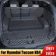 Tapis de coffre de voiture en cuir pour Hyundai tapis de doublure de cargaison accessoires de