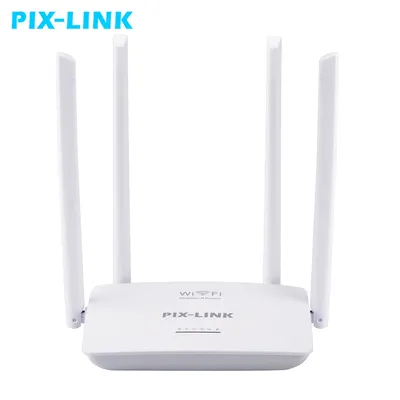 PIXLINK-Routeur WiFi sans fil 300Mbps WR08 amplificateur de répéteur WiFi 5ports RJ45
