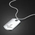 Collier en argent regardé 925 pour homme pendentif de marque classique collier de perles pour