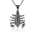Nbest – collier avec pendentif en forme de Scorpion pour hommes en acier inoxydable pour graver