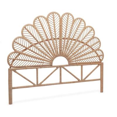 Kopfteil aus Rattan, naturfarben - 140 cm - Sweeek