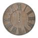 A&B Home Adelaide Oversized Wall Clock - Gray/Brown