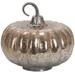 A&B Home Silver Foil Glass Lustre Mercury Pumpkin