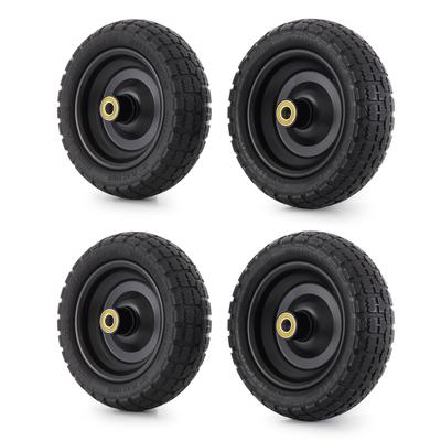 Gorilla Carts GCT-10NF 10 Inch No Flat Replacement Tire for Utility Cart, 4 Pack - 3.65