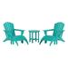 Portside 5-Piece Set Classic Adirondack Chair with Ottoman and Round Side Table