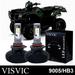 VISVIC 9005 LED Headlight High Beam Bulbs 200W White Bright 24000LM No Error Kit