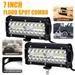 Htwon 4Pcs 7 Inch 12V 1200W LED Work Light Bar Flood Pods Driving Off-Road Tractor 4WD