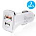 3-Pack 20W PD USB C Car Charger USB Type C Fast Power Charging Block Dual Port USB A & USB-C Plug Cargador Carro Lighter Adapter for iPhone iPad Samsung Galaxy LG Google Pixel Moto USB-C Port