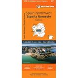 Maps/Regional (Michelin): Michelin Spain: Northwest Galicia Map 571 (Sheet map folded)